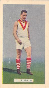 1935 Hoadley's League Footballers #8 Jack Austin Front